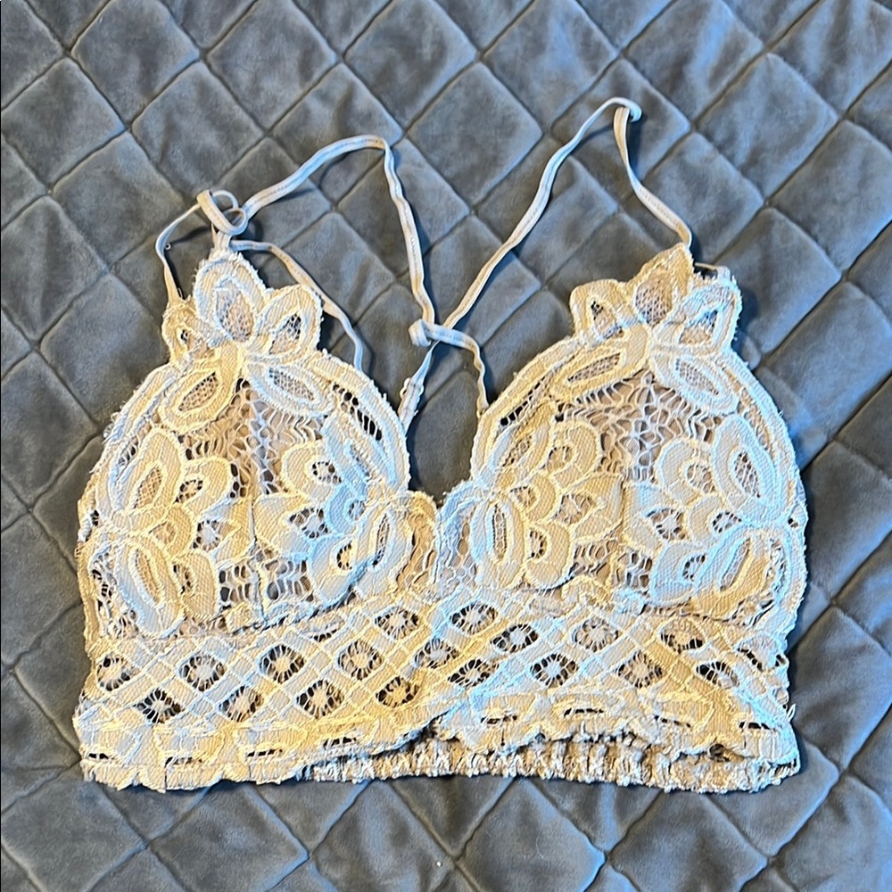 Tan Lace Bralette